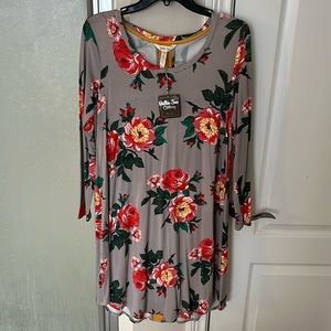 Matilda Jane “Say I’m a dreamer” women’s knit floral dress. NWT Sz XS.